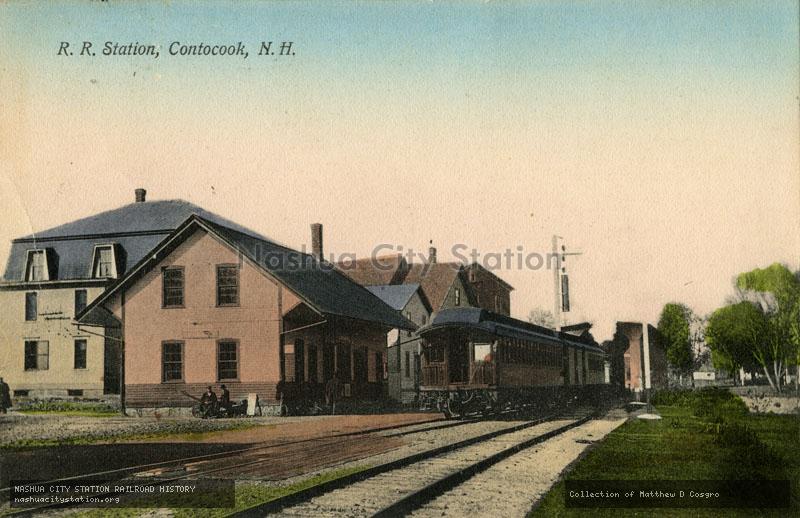 Postcard: Boston & Maine Station, Contoocook, New Hampshire